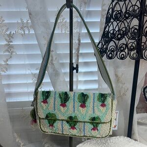 Made in India beaded radish shoulder bag
